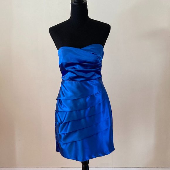 Blue Mini Dress size Juniors 5 - Picture 1 of 3